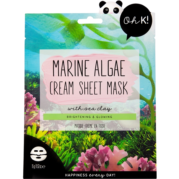 Oh K! Marine Algae Cream Sheet Mask with Sea Clay
