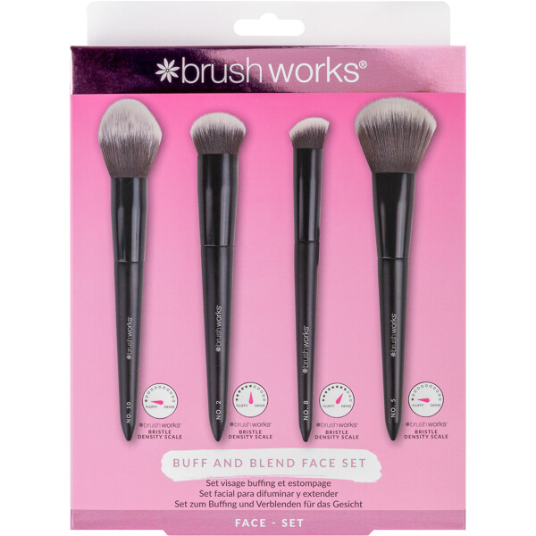 Brushworks Buff & Blend Face Set