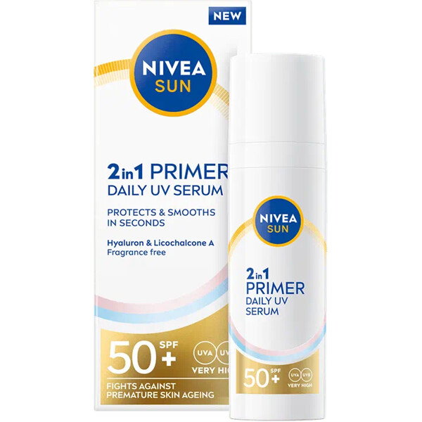 Nivea Sun 2in1 Primer Daily UV Serum Spf 50+